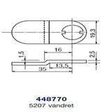 Ruko kamstykke 448770 t/5207 vandret