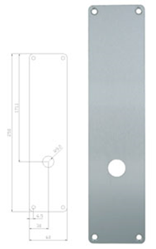 Lockit langskilt 1210 slebet rustfrit