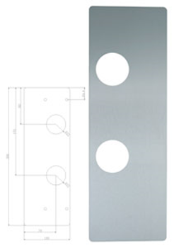 Lockit langskilt 1258 v slebet rustfrit