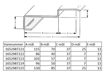 Lockit stålkarm 1315-3 (57x103xx2200mm)