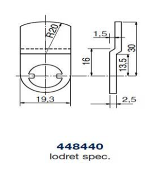 Ruko kamstykke 448440 lodret spec.