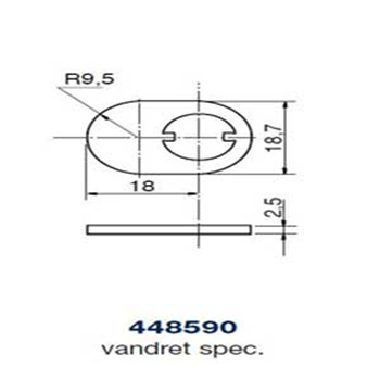 Ruko kamstykke 448590 vandret spec.