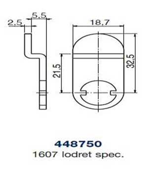 Ruko kamstykke 448750 lodret spec.