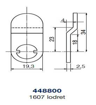 Ruko kamstykke 448800 t/1607 lodret