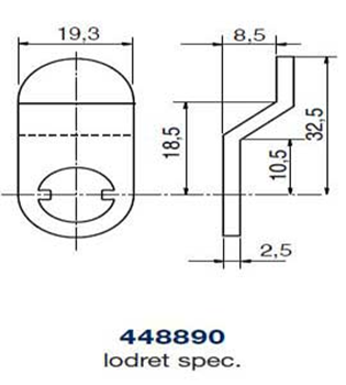 Ruko kamstykke 448890 lodret spec.