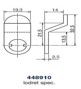 Ruko kamstykke 448910 lodret spec.