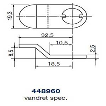 Ruko kamstykke 448960 vandret spec.