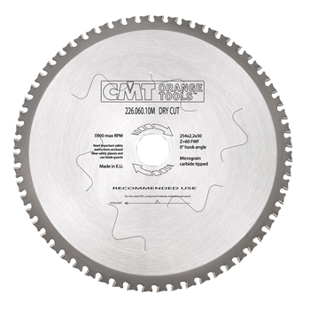 CMT rundsavklinge 254x2,2x30mm Z60 Dry Cut