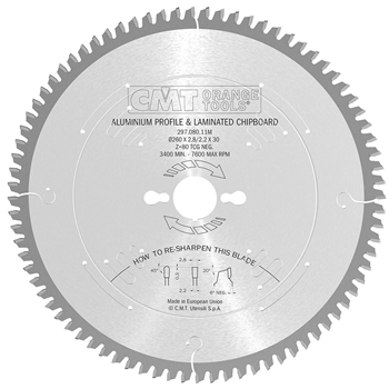 CMT rundsavklinge 260x2,8x30mm Z80 NE NEG