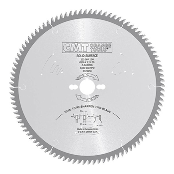 CMT rundsavklinge 160x2,2x20mm Z48 TF HM solid surface