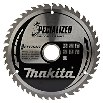 Makita klinge tct 190x30mm 45t efficut