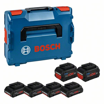 Bosch batterisæt ProCORE 18V 4x4,0Ah + 2x8,0Ah L-BOXX